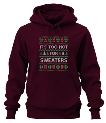 Zdjęcie produktu dla Brzydka świąteczna bluza z kapturem Kapuzenpullover, bordowy, M