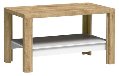 Produktbild von Masseno Couchtisch VARUS 110 cm Kaffetisch für Wohnzimmer Sofatisch Wohnzimmertisch Eichefarben