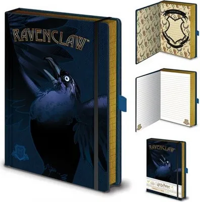 Produktbild von Harry Potter - Notizbuch "Intricate Houses", Ravenclaw, A5 BS3132 (Einheitsgröße) (Blau/Schwarz)