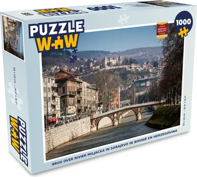 Obrázok produktu pre MuchoWow® Puzzle 1000 ks Most cez rieku Miljacka v Sarajeve v Bosne a Hercegovine