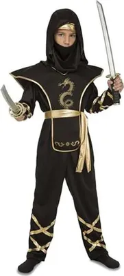 Immagine prodotto di Mamma Costume da ninja nero Nero 5-6 anni Nero 5-6 anni