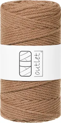 Produktbild von Karamell Baumwoll-Flechtkordel 3mm 100m OUTLET