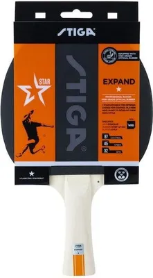 Produktbild von Stiga Tischtennisschläger Erweitern mit konkavem Griff, Einzelstern, 150 g