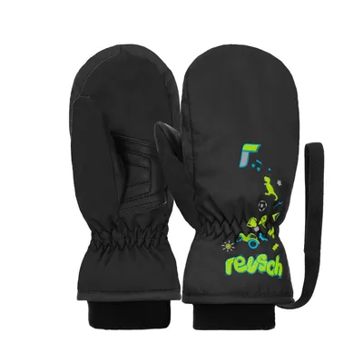 Produktbild von Reusch Fäustling Kids Mitten mit praktischer Handgelenkschlaufe 7700 black 4