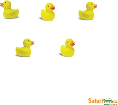 Produktbild von Safari - 349222 - Good Luck Minis, Enten, 5 Stück, PVC, ca. 2cm