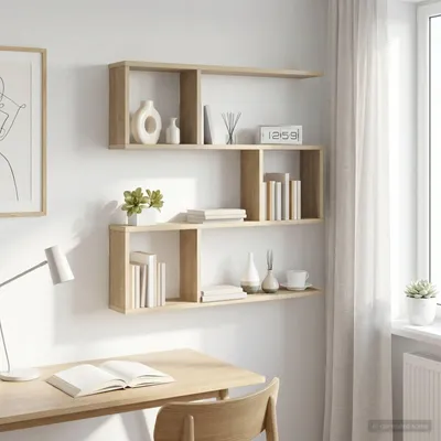 Produktbild von Möbel Wandregal Sonoma-Eiche 80 x 12 x 79,5 cm Holzwerkstoff - Wandregale CC1742