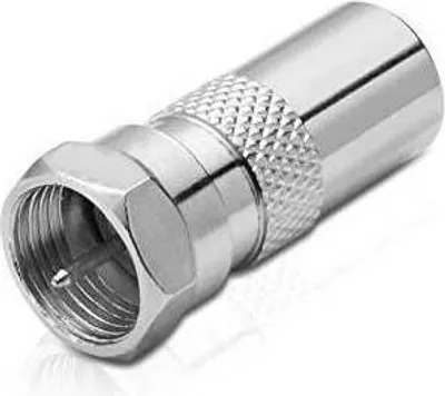 Produktbild von conecto Antennen-Adapter, F-Stecker auf IEC-Stecker, Adapter zum Verbinden von IEC-Anschlüssen mit Sat-Anschlüssen