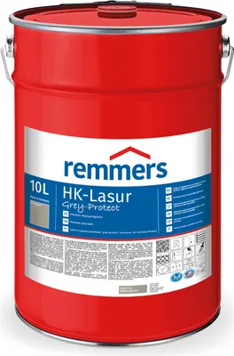 Produktbild von Remmers HK-Lasur 3in1 Grey-Protect silbergrau (RC-970) 10 l, Holzlasur aussen