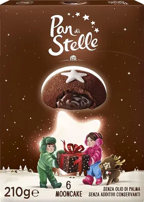 Produktbild von Mulino Bianco Kekse 6x6 Mooncake Pan di Stelle Kuchen Kakao schoko riegel