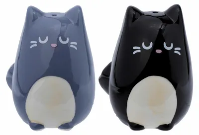 Produktbild von Puckator Salz- und Pfefferset - Katzen/Katzen - Keramik