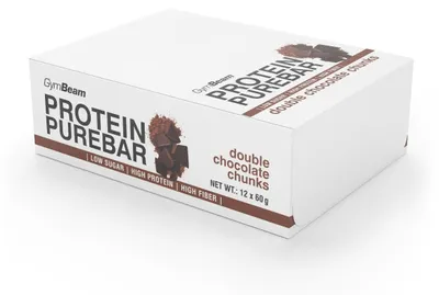 Obrázok produktu pre GymBeam – Protein PureBar, 12 x 60 g, s dvojitými kúskami čokolády