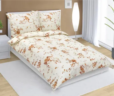 Zdjęcie produktu dla Pościel krepowa - beżowa - 140x200, 70x90