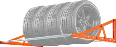 Immagine prodotto di Portagomme VEVOR Portagomme Garage per montaggio a parete 787-1440 mm regolabile, Q235 Portagomme in acciaio ad alte prestazioni per pneumatici standard (da R355,6 a R508 mm), portata massima 181 kg