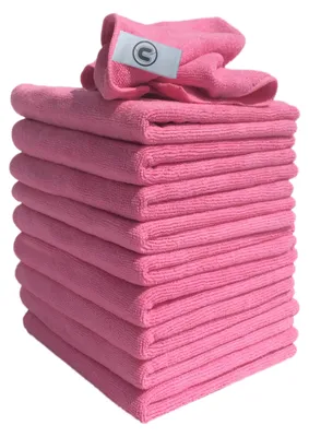 Mikrofasertücher 10er-Set 40x40 cm rosa