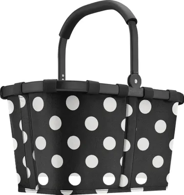 Produktbild von reisenthel Einkaufskorb Carrybag Frame Dots White schwarz