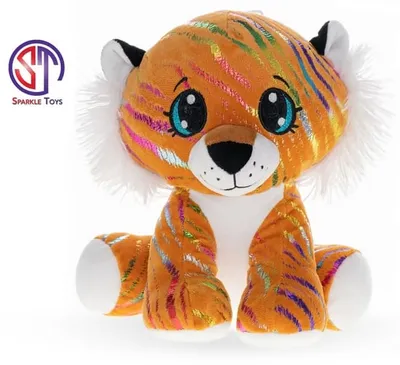 Obrázek produktu pro Tygr Star Sparkle plyšový oranžový 24 cm.