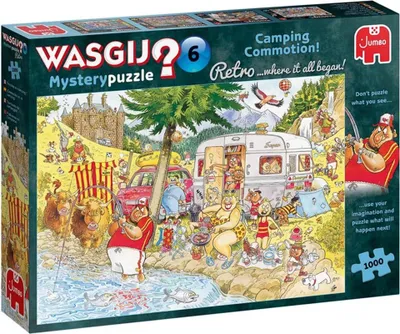 Produktbild von Wasgij Retro Mystery 6 Camping-Chaos!, Puzzle
