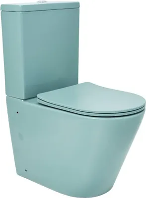 Immagine prodotto di Combinazione WC senza bordo SAT Infinitio con sedile WC SoftClose, verde opaco