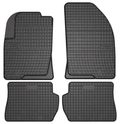 Produktbild von Gummi-Fußmatten für Mazda 2 I 2002-2007 (Schrägheck) – 4-tlg, Schwarz, passgenau – Wielganizator SolidPRO