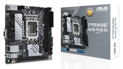 Produktbild von Asus 90Mb1B20-M0Eayc Prime H610I-Plus D4-Csm//Lga1700,H610,Pcie 4.0,Usb3.2 Gen 1,Mb