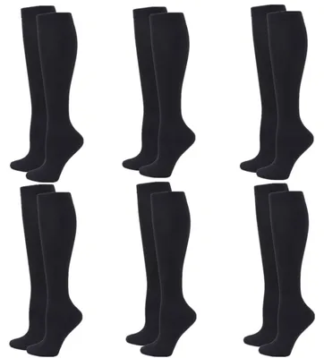 Productafbeelding van Solidchoice - 2 tot 6 Paar Compressiekousen 20-25 mmHg voor Sport en Ondersteuning