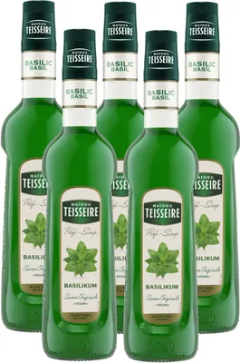 Produktbild von Mathieu Teisseire Getränke-Sirup Basilikum 0,7L (5er Pack)