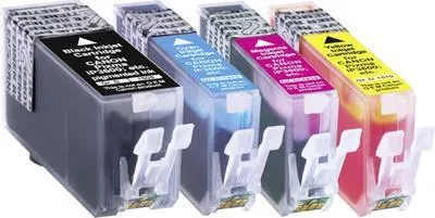Immagine prodotto di L'inchiostro Basetech sostituisce la confezione combinata Canon PGI-520, CLI-521 compatibile con nero, ciano, magenta, giallo BTC72 1508,0005-126
