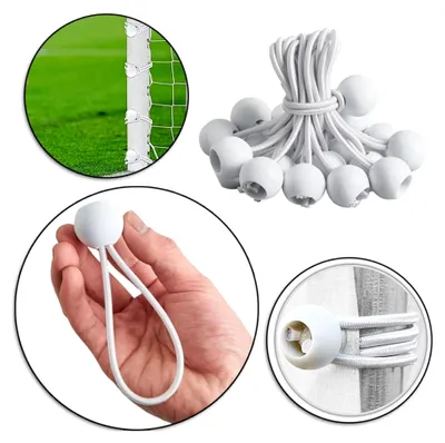 Produktbild von Elastisches Bungee-Seil mit Kugelkopf, 50 Stück, robuste Gummiseile für Zeltüberdachungen und Campingbefestigungen