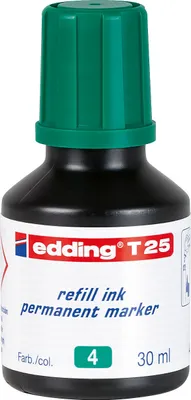 Produktbild von edding Nachfülltusche T 25 4-T25004 30ml geruchsarme Tusche grün