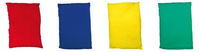 Produktbild von EDUPLAY 800639 Bohnensäckchen, 20 x 15 cm, 4 Farben, bunt (4er Pack)