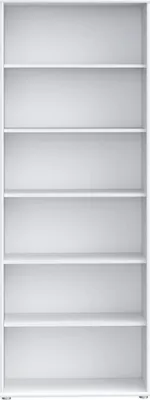 Produktbild von Regal TEMPRA 2, Weiß, 6 offene Fächer, B 73,7 x H 197,5 x T 34,8 cm