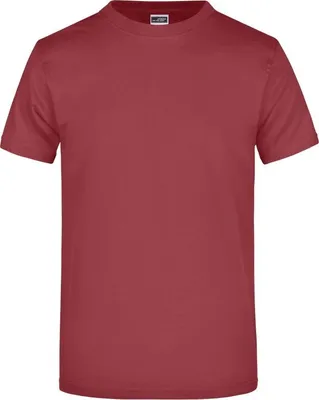 Produktbild von James & Nicholson T-Shirt Round-T Heavy wein-rot Größe L