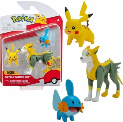 Produktbild von Battle Figuren | 3er Set | Pokemon | Action Spielfiguren zum Sammeln