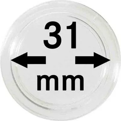 Produktbild von Lindner 2251031 Münzkapseln 31 mm-100er Pack