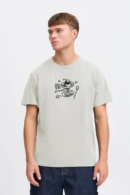 Produktbild von Solid SDNolan Herren T-Shirts Kurzarmshirt Shirt mit Rundhals Druck 100% Baumwolle (Bio) Regular fit