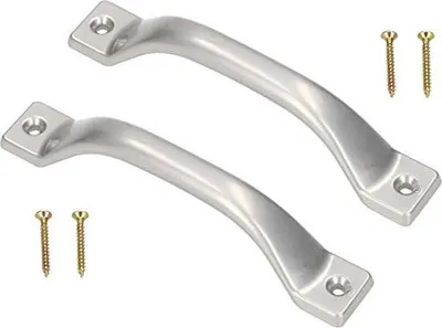 Obrázek produktu pro KOTARBAU® Sada 2 nábytkových úchytek 140 mm Stříbrná úchytka kuchyňské linky Úchytka zásuvky Palak Úchytka dveří