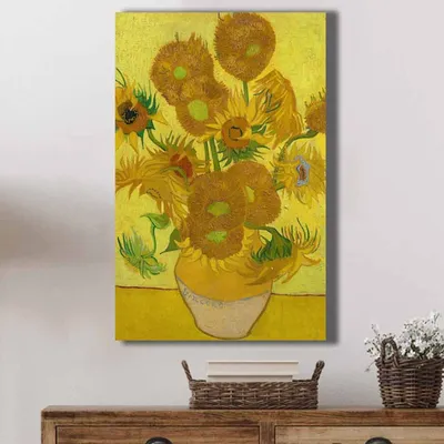 Produktbild von Wallity, 4570VANGOGH023- VNC1123, Bunt, Leinwandbilder, 45 x 70 cm, 100% Leinwand