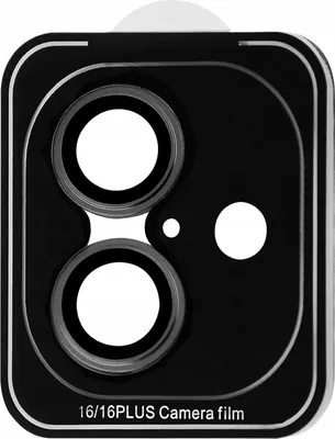 Zdjęcie produktu dla Osłona Szkło Hartowane 9H na Obiektyw Aparat do IPHONE 16 / 16 PLUS - Czarny / CPPAIP16PL01