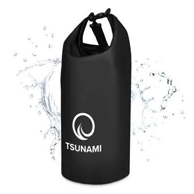 Produktbild von TSUNAMI Dry Bag, 30 L, wasserdichter Beutel, PVC, Roll Top Outdoor, schwarz