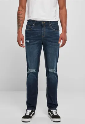Produktbild von Urban Classics - Distressed Stretch Denim Jeans blue - W36