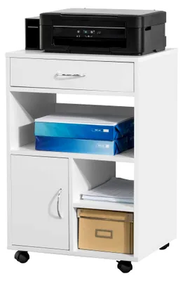 Produktbild von Druckerschrank mit Schublade und Rollcontainer für das Büro, 50x75x40 cm