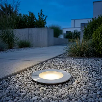 Image de Spots LED encastrables, diamètre 12 cm, IP67, étanches et résistants à la poussière, 3000 K, 426 lm, pour l'éclairage extérieur, jardin, terrasse