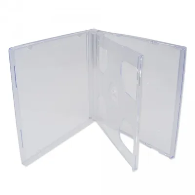 Produktbild von 200 XLayer DVD CD Hüllen 2fach 2er doppel Jewelcase transparent