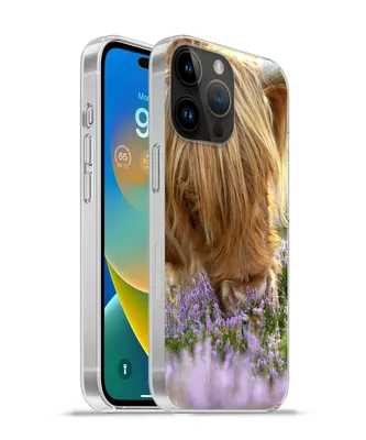 Produktbild von MuchoWow® Handyhülle Schutzhülle Hülle für Apple iPhone 14 Pro Max Schottische Highlander - Gras - Heidekraut - Tiere Silikon Softcase Handy Hülle - Hardcover