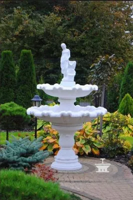 Produktbild von Zierbrunnen Springbrunnen Figur Brunnen Dekoration Garten Fontaine Teich197cm