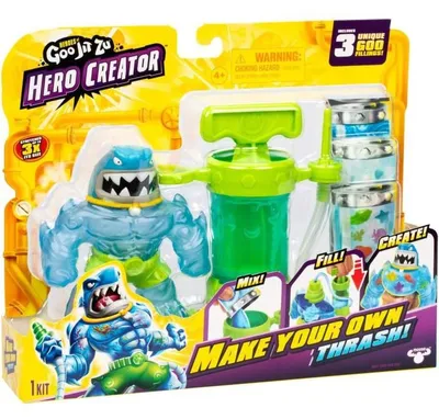 Productafbeelding van Hero Creator Thrash 11cm Figure - HERoeS OF GOO JIT ZU - Custom Texture Creation Kit