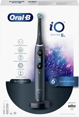 Produktbild von Oral-B elektrische Zahnbürste iO Serie 8N Schwarz mit Reiseetui Ladegerät