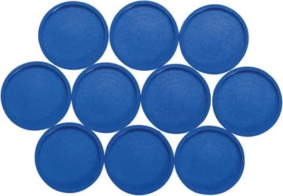 Produktbild von MAUL Magnet rund 10 Stück 1 kg Kunststoff Ferrit bruchsicher lackiert Ø 2.9 x 1.2 cm blau