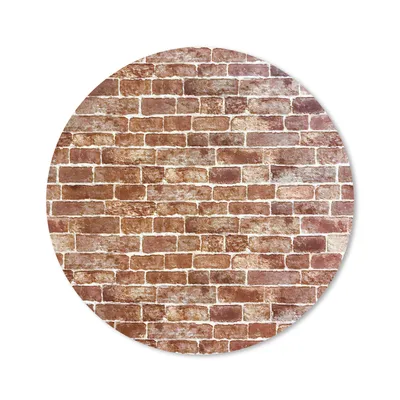 Produktbild von MuchoWow® Mauspad Mousepad Backstein - Braun - Weiß - Wand 50x50 cm - Mousepads - Maus Mat - Pad - Mausunterlage - Vinyl