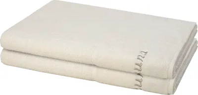 Produktbild von Möve for frottana Pearl 2 X Saunatuch im Set Moderner Mix aus Walk- und Zwirnfrottier, Hohe Flauschigkeit und sanfter Massageeffekt, Saugfähig und schnell trocknend